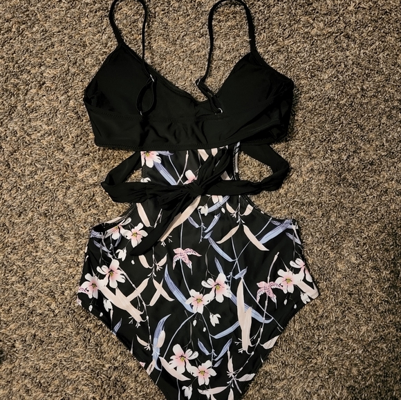 Wrap Cutout One Piece - Picture 2 of 4